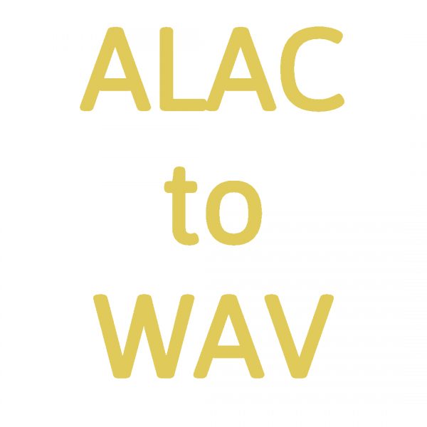 Conversion ALAC to WAV