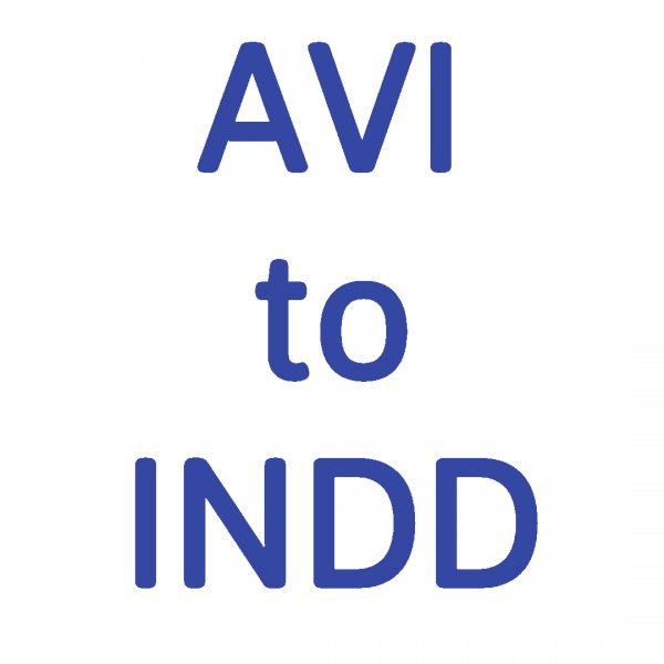 Conversion AVI to INDD