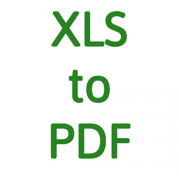 Conversion XLS to PDF
